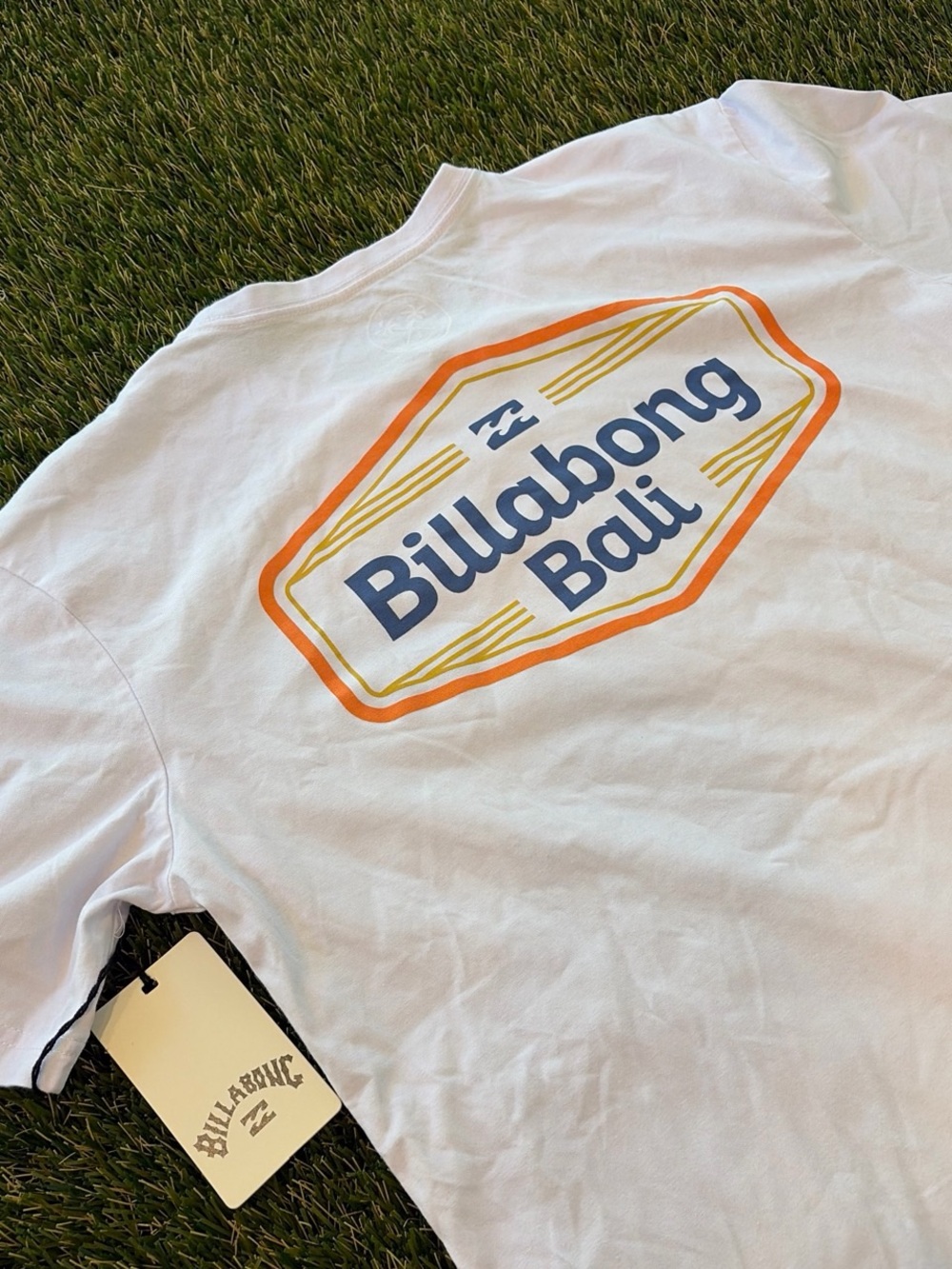 White Billabong Bali Graphic Tee Shirt Size Small